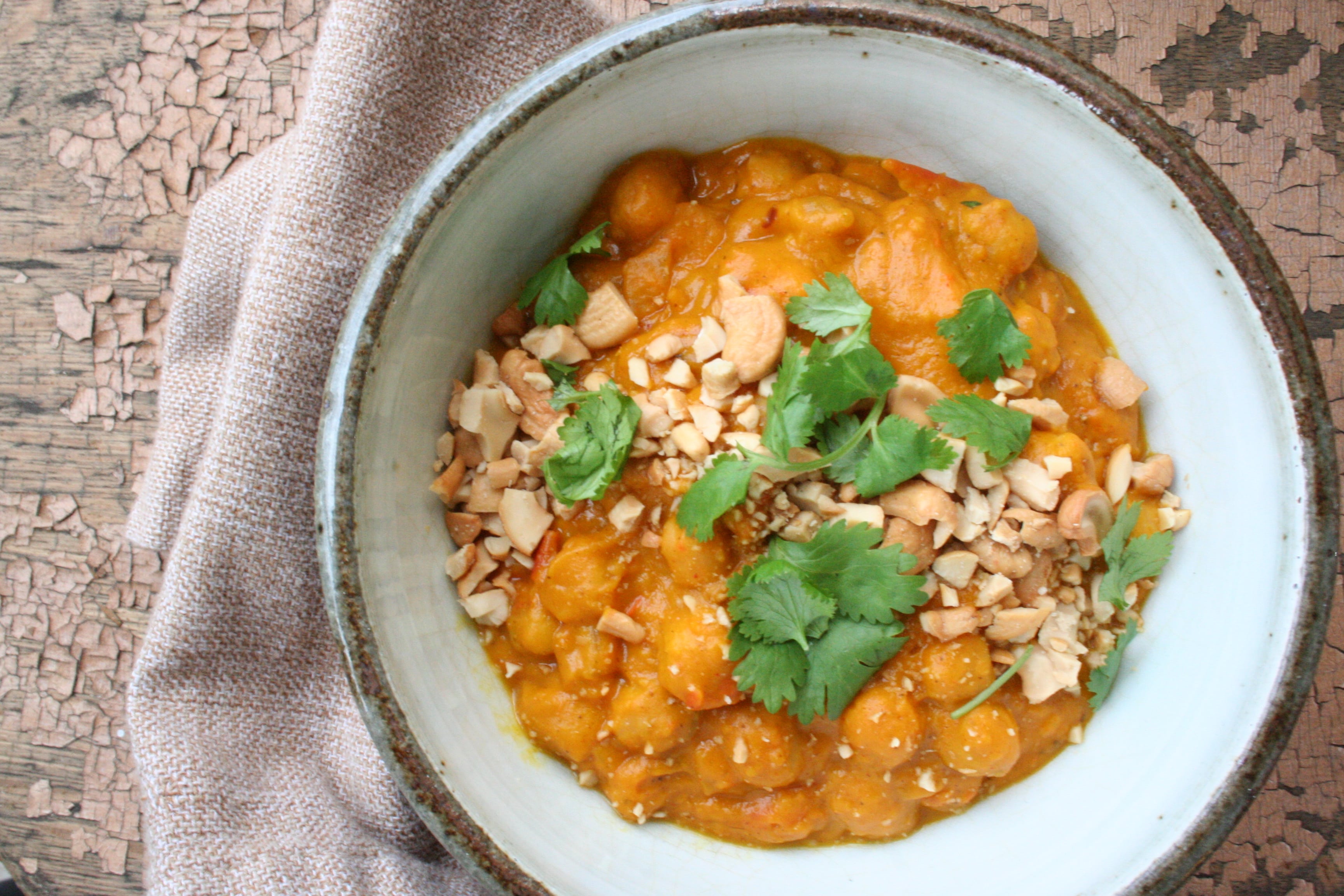 Pantry Power!  Chickpea pumpkin curry from scratch