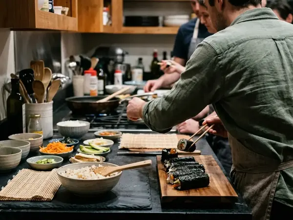 How to Build a DIY Plant-Based Sushi Rolling Station for Guests