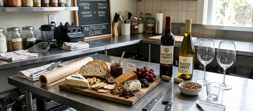 Image showing wine_cheese