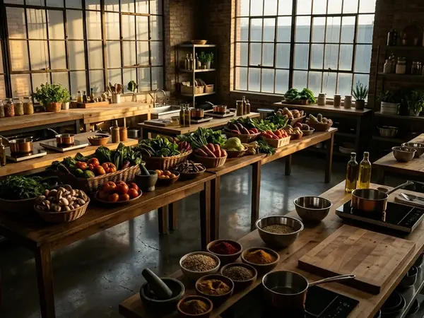 Creative Plant-Based Menu Themes for Interactive Group Cooking